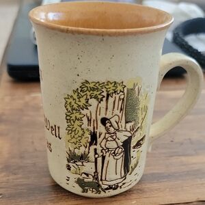 Ashdale Pottery Vintage Style Cream Mug with Rustic Design